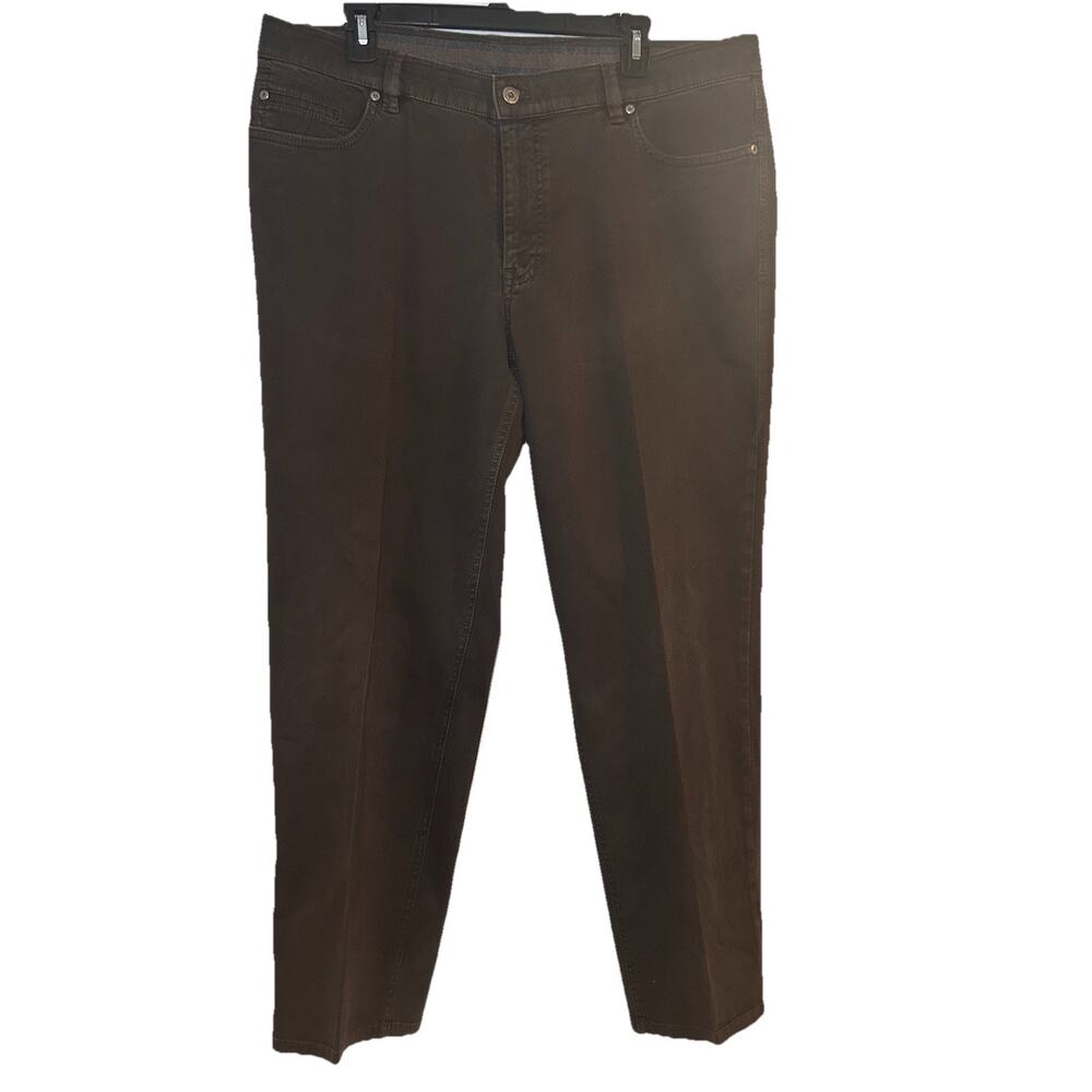 Hiltl Deep Red Brown Carlo Bonomi Italy Pleated Dress Pants Mens Size 38x28.5